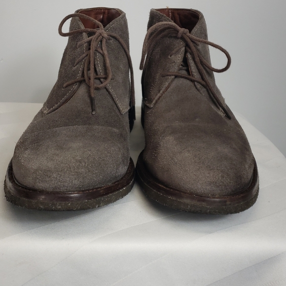 Johnston & Murphy gray suede chukka sz 9.5 - Picture 3 of 8